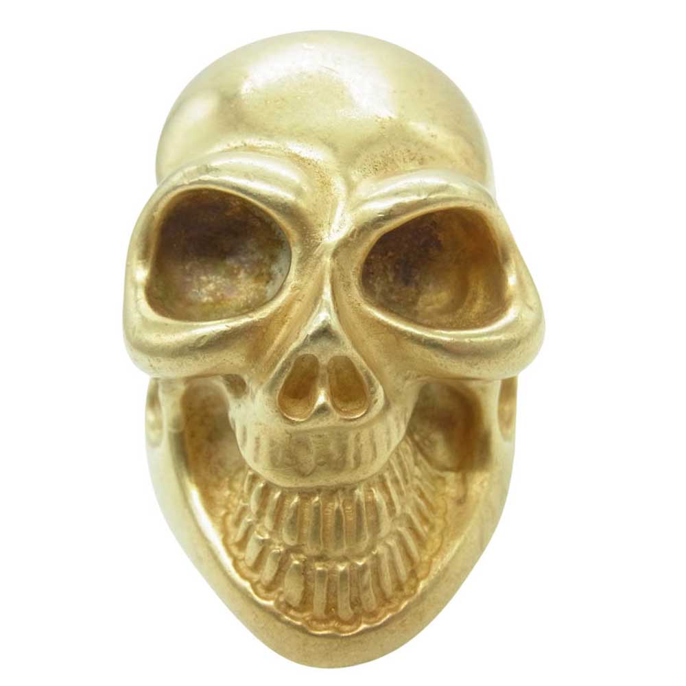 BILL WALL LEATHER ビルウォールレザー Master Skull マスタースカル リング ゴールドコーティング スターリングシルバー ゴールド系 21号【中古】