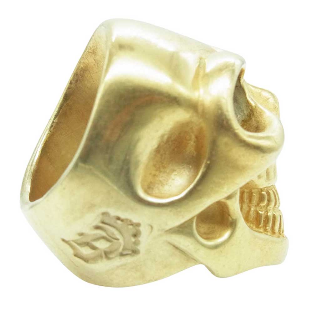 BILL WALL LEATHER ビルウォールレザー Master Skull マスタースカル リング ゴールドコーティング スターリングシルバー ゴールド系 21号【中古】