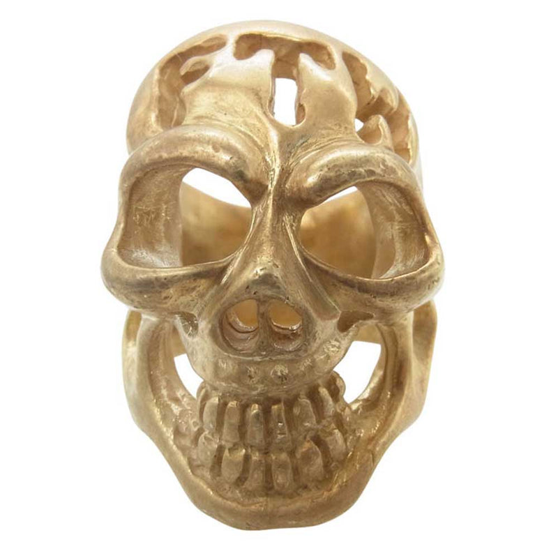 BILL WALL LEATHER ビルウォールレザー FTW Master Skull マスタースカル リング ゴールドコーティング スターリングシルバー ゴールド系 21号【中古】