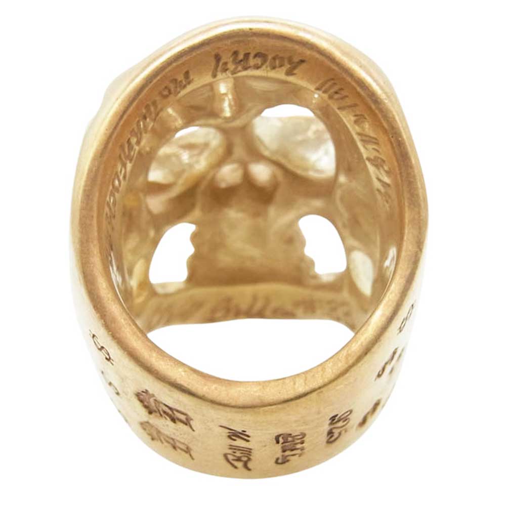 BILL WALL LEATHER ビルウォールレザー FTW Master Skull マスタースカル リング ゴールドコーティング スターリングシルバー ゴールド系 21号【中古】