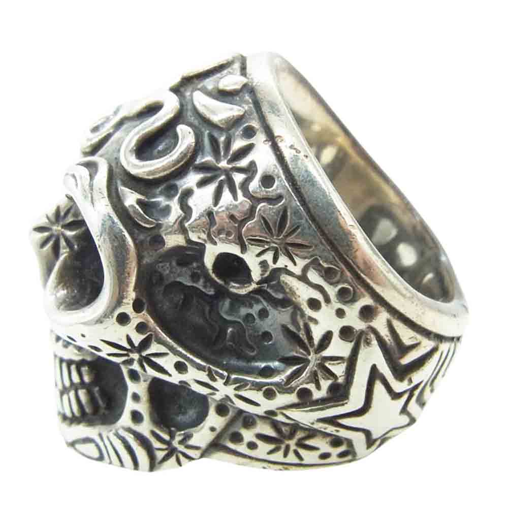 BILL WALL LEATHER ビルウォールレザー Master Skull Star マスタースカル スター リング 19.5号【中古】