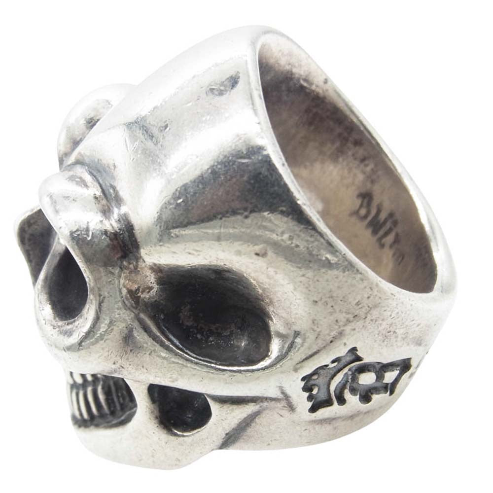 BILL WALL LEATHER ビルウォールレザー Master Skull マスタースカルリング シルバー系 18.5号【中古】