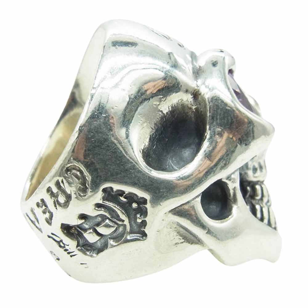 BILL WALL LEATHER ビルウォールレザー Master Skull Passion マスタースカル パッション リング w/オッドアイ ストーンアイ シルバー系 20.5号【中古】