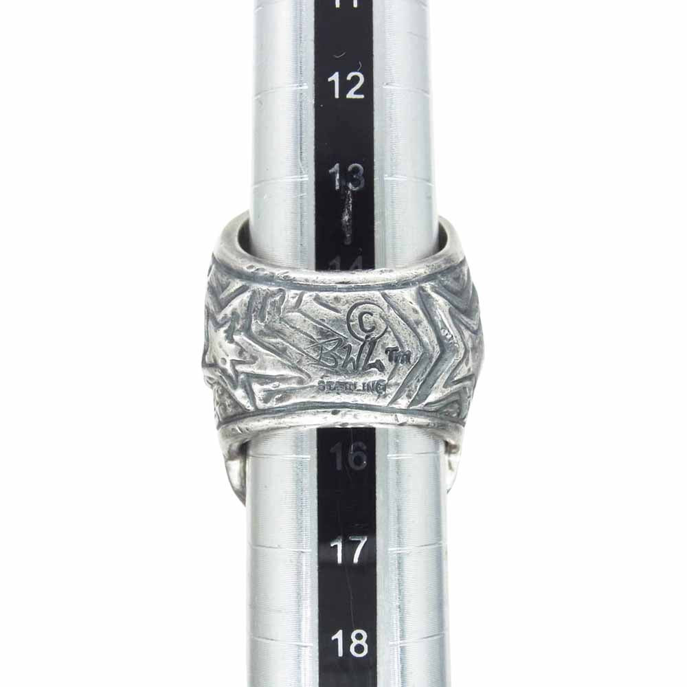 BILL WALL LEATHER ビルウォールレザー Master Skull マスター スカルリング w/ストーンアイ シルバー系 15.5号【中古】