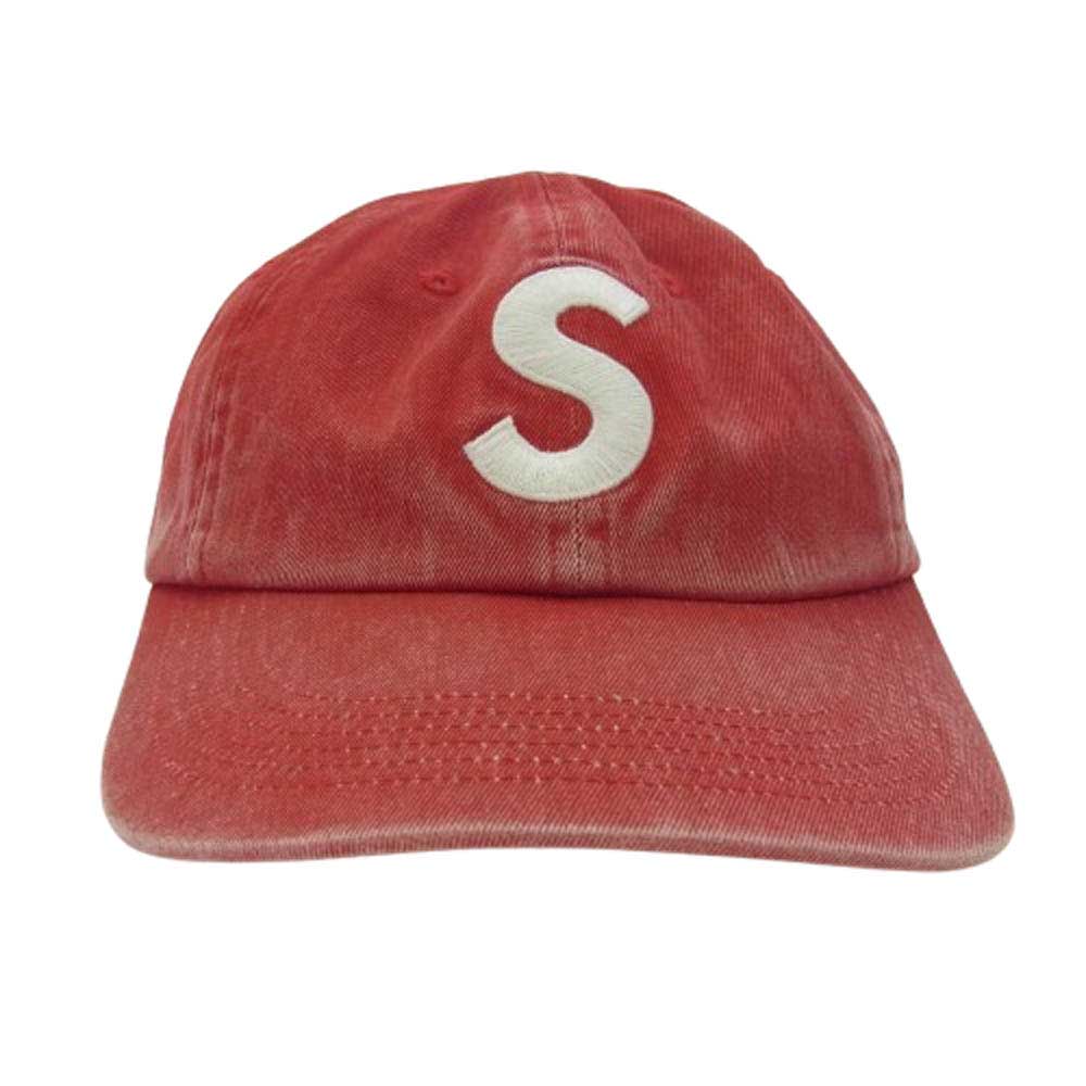 Supreme シュプリーム 25SS Pigment Coated S Logo 6Panel CAP ピグメント コーテッド  Sロゴ 6パネル キャップ レッド系【中古】