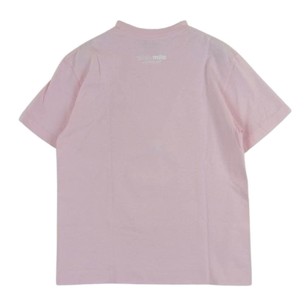 A BATHING APE アベイシングエイプ BABY MILO プリント 半袖 Tシャツ コットン 日本製 ピンク系 TALL4【中古】