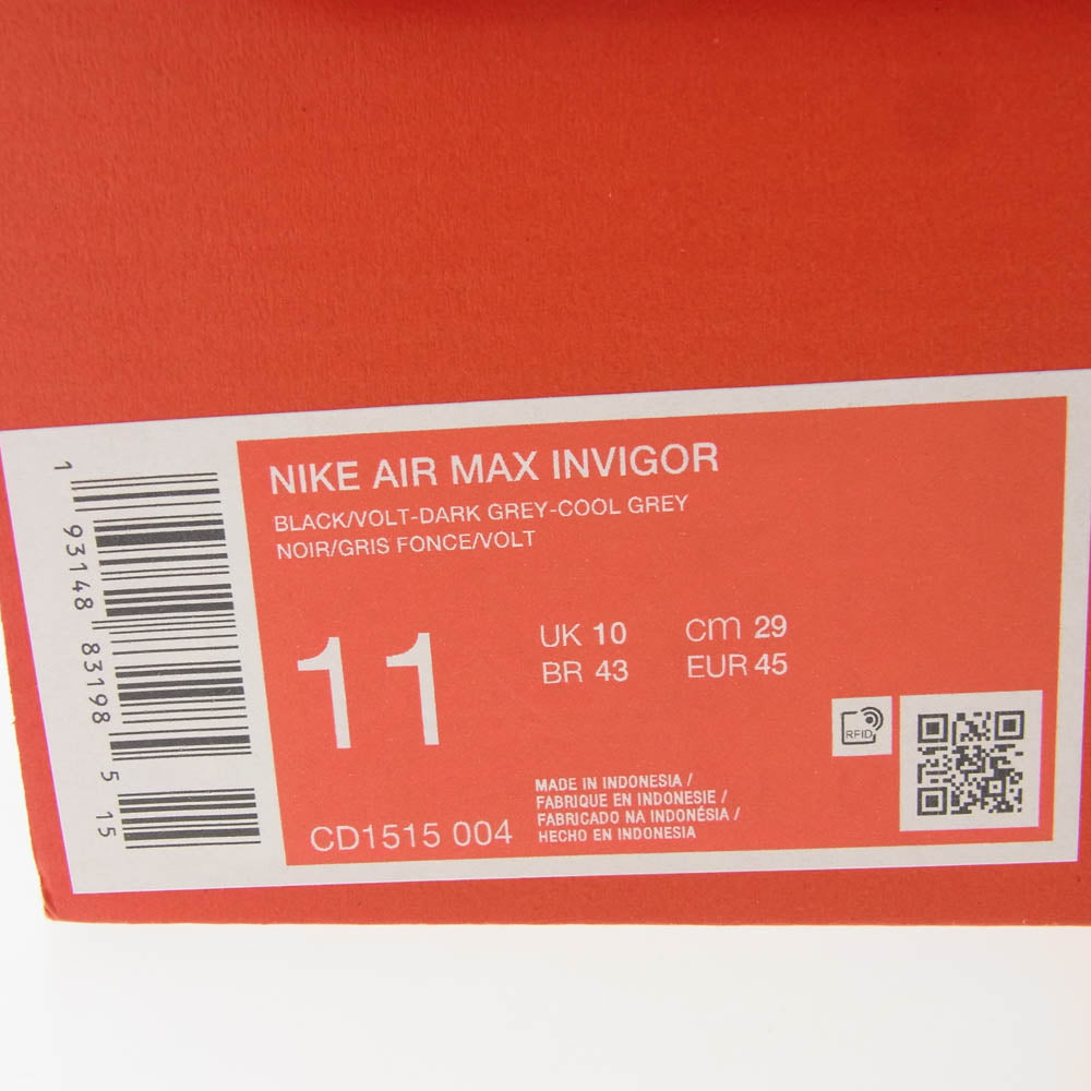 NIKE ナイキ CD1515 004 AIR MAX INVIGOR エア マックス インビガー ローカット スニーカー グレー系 29cm【中古】