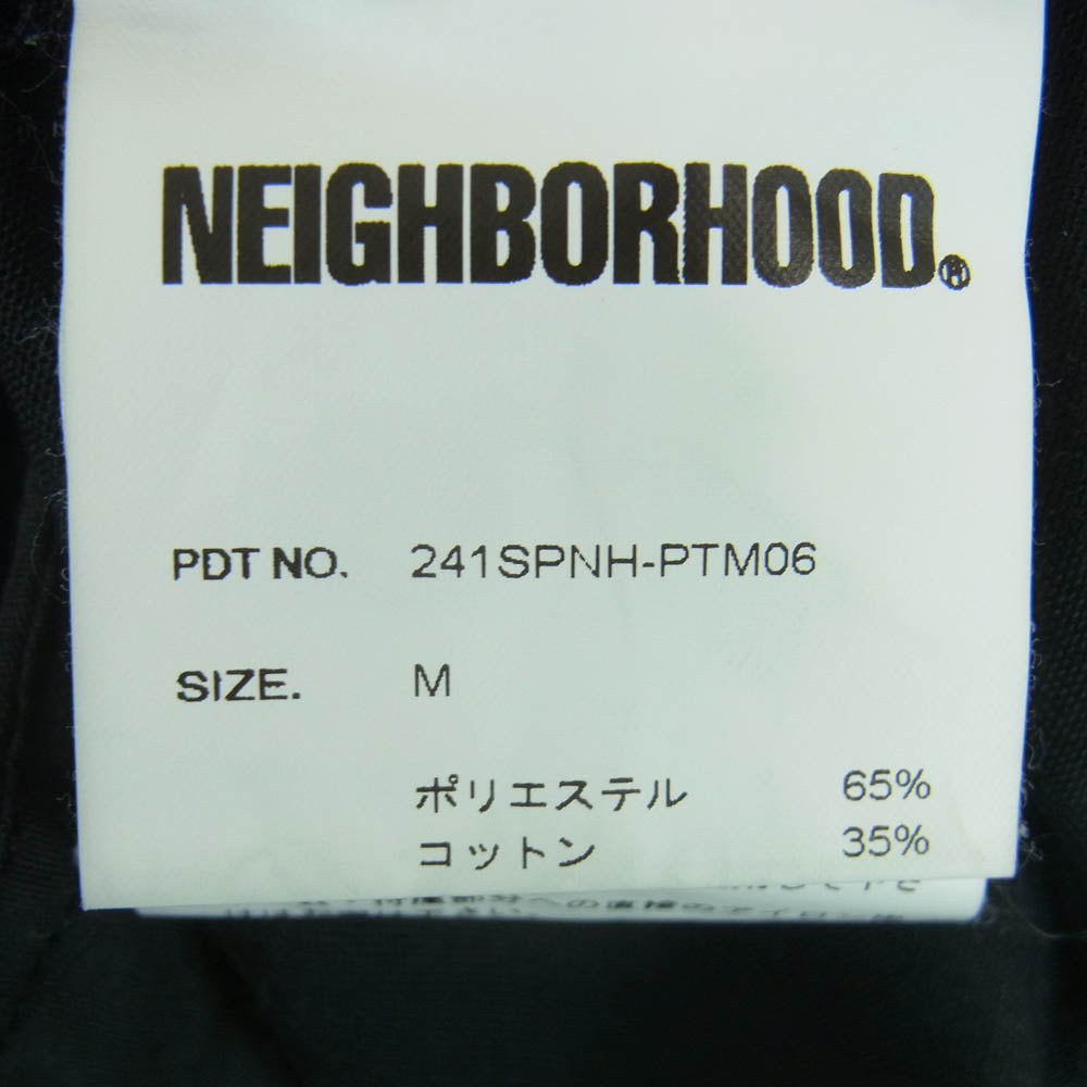 NEIGHBORHOOD ネイバーフッド 24SS 241SPNH-PTM06 TWO TUCK PANTS 2タック スラックス パンツ ブラック系 M5【中古】