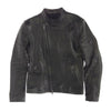 ISAMUKATAYAMA BACKLASH イサムカタヤマバックラッシュ 19AW 1839-01 イタリーホースバケッタ レザー セミダブル ライダース ジャケット ブラック系 S【中古】