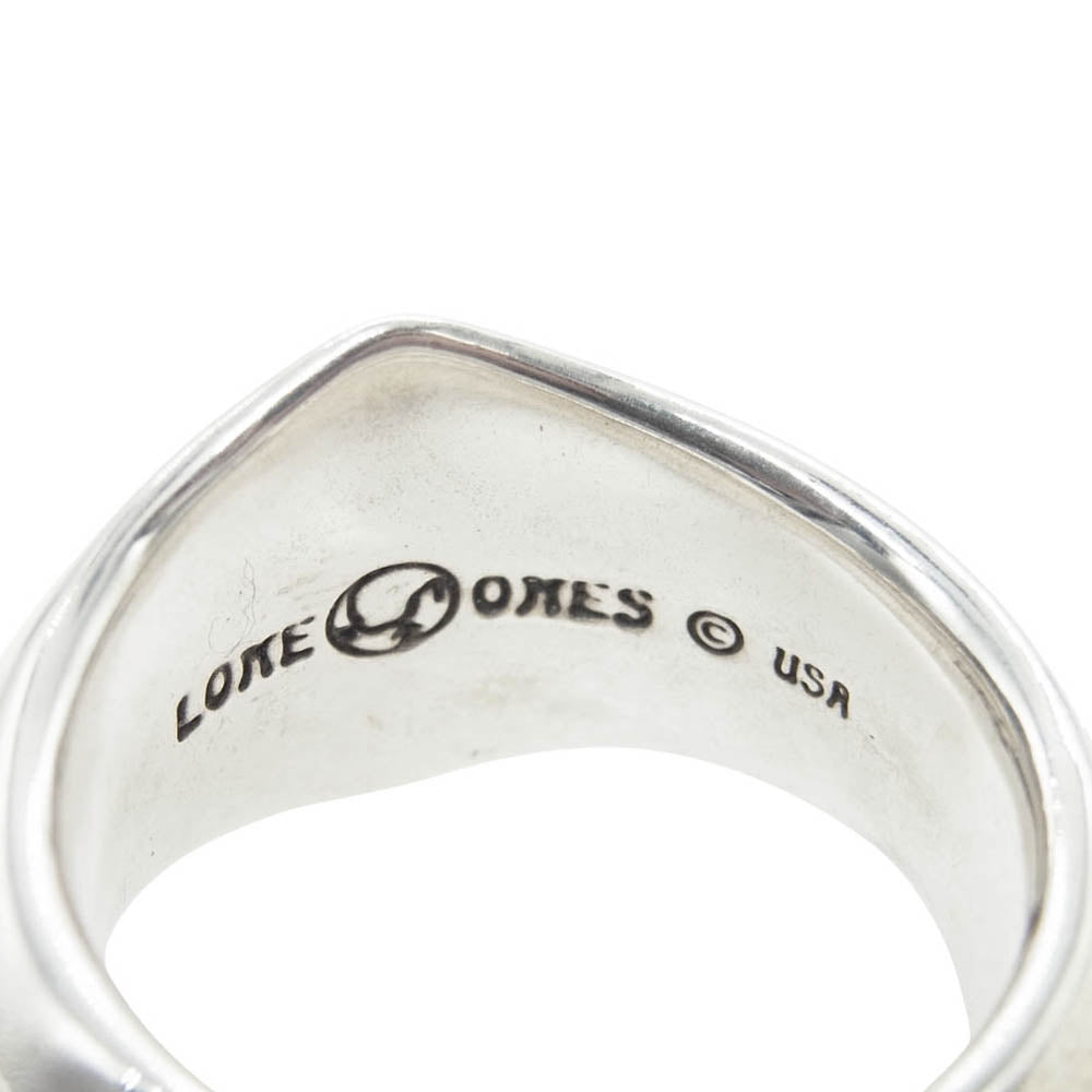 LONE ONES ロンワンズ Silk Ring L ラージ シルクリング シルバー系 約29号【中古】