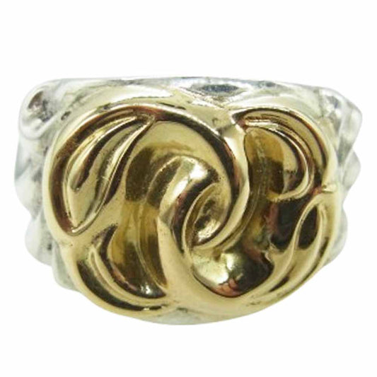 LONE ONES ロンワンズ コスミックユニオンリング 18金ゴールドバーズ 18KYG×シルバー コンビ シルバー系 11.5号【中古】