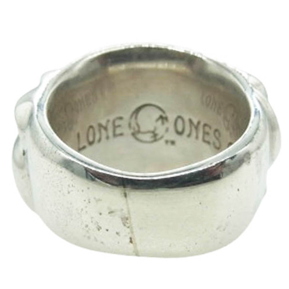 LONE ONES ロンワンズ コスミックユニオンリング 18金ゴールドバーズ 18KYG×シルバー コンビ シルバー系 11.5号【中古】