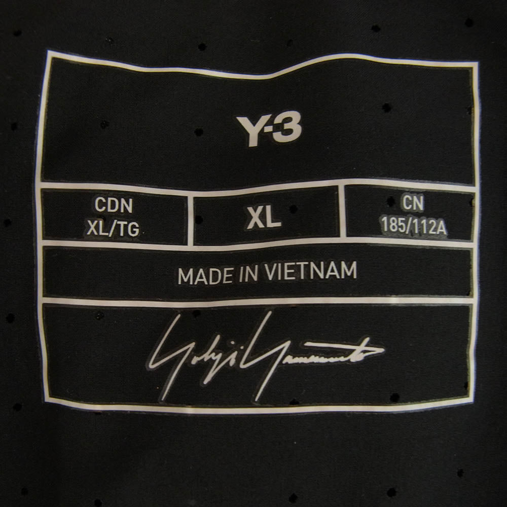 Y-3 Yohji Yamamoto ワイスリー ヨウジヤマモト IN8743 M RUN SS TEE ラン グラデーション ロゴ 半袖 Tシャツ ブラック系 XL【美品】【中古】