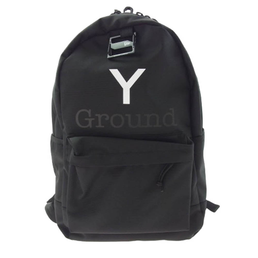 Yohji Yamamoto ヨウジヤマモト G0-I50-953-1 GroundY グラウンドワイ NEW ERA ニューエラ LIGTH PACK 27L GY LOGO リュック バックパック ブラック系【極上美品】【中古】