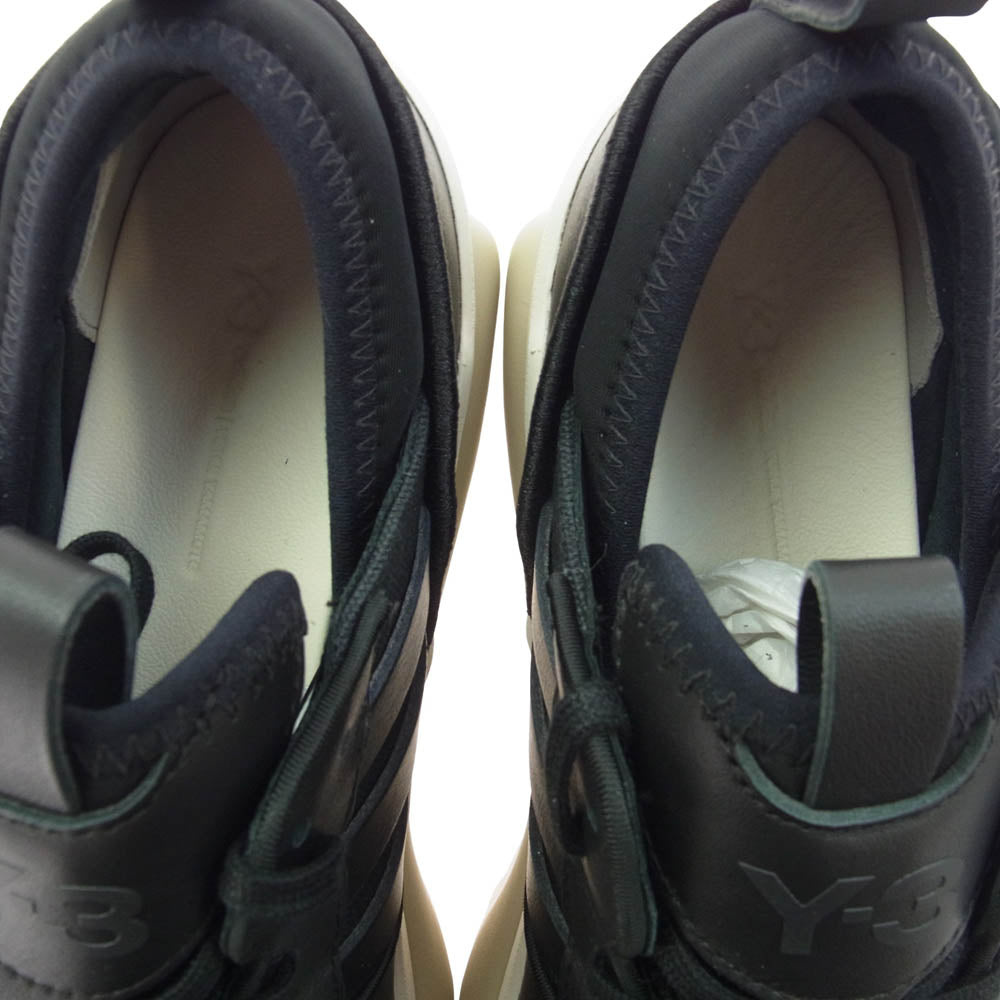 Y-3 Yohji Yamamoto ワイスリー ヨウジヤマモト IG4090 adidas Rivalry Black Off White Clear Brown アディダス ライバルリー ローカット スニーカー ブラック系 27cm【極上美品】【中古】