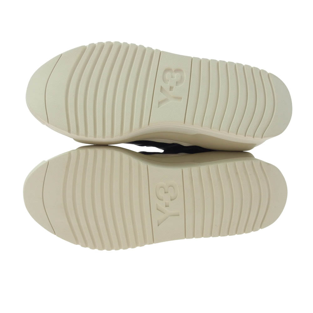 Y-3 Yohji Yamamoto ワイスリー ヨウジヤマモト IG4090 adidas Rivalry Black Off White Clear Brown アディダス ライバルリー ローカット スニーカー ブラック系 27cm【極上美品】【中古】