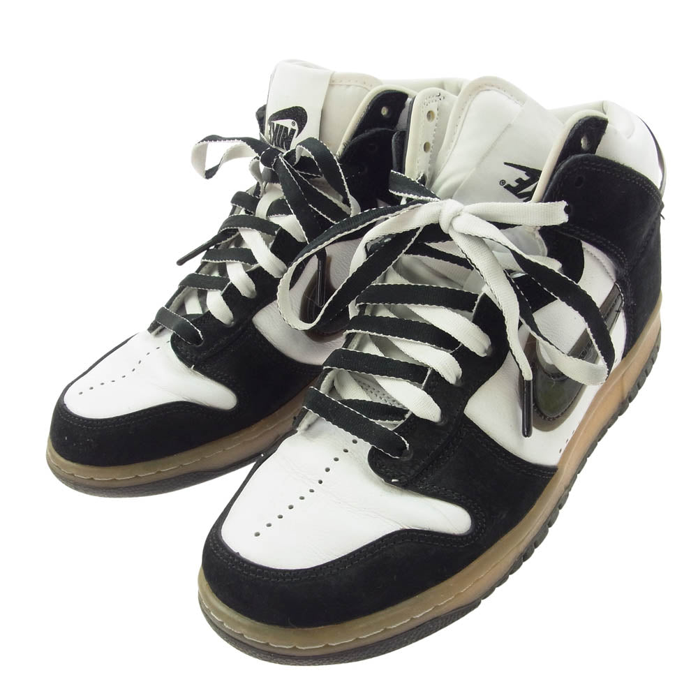 NIKE ナイキ DA1639-101 SLAM JAM スラムジャム DUNK HIGH WHITE CLEAR BLACK ダンク ハイ ホワイト クリア ブラック ハイカット スニーカー 26.5cm【中古】