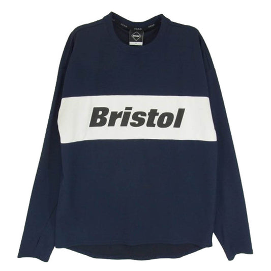 F.C.R.B. エフシーアールビー 19AW FCRB-192034 PANEL LINE L/S TRAINING TOP パネル ライン トレーニングトップ 長袖Tシャツ ネイビー系 S【中古】