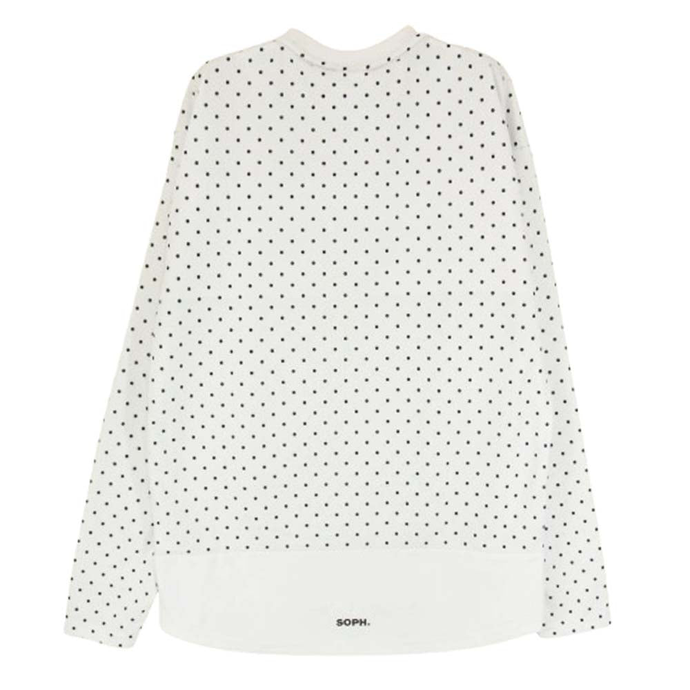 F.C.R.B. エフシーアールビー 21SS FCRB-210013 L/S TOP TOUR TEE ツアー ドット柄 長袖 Tシャツ ホワイト系 S【中古】