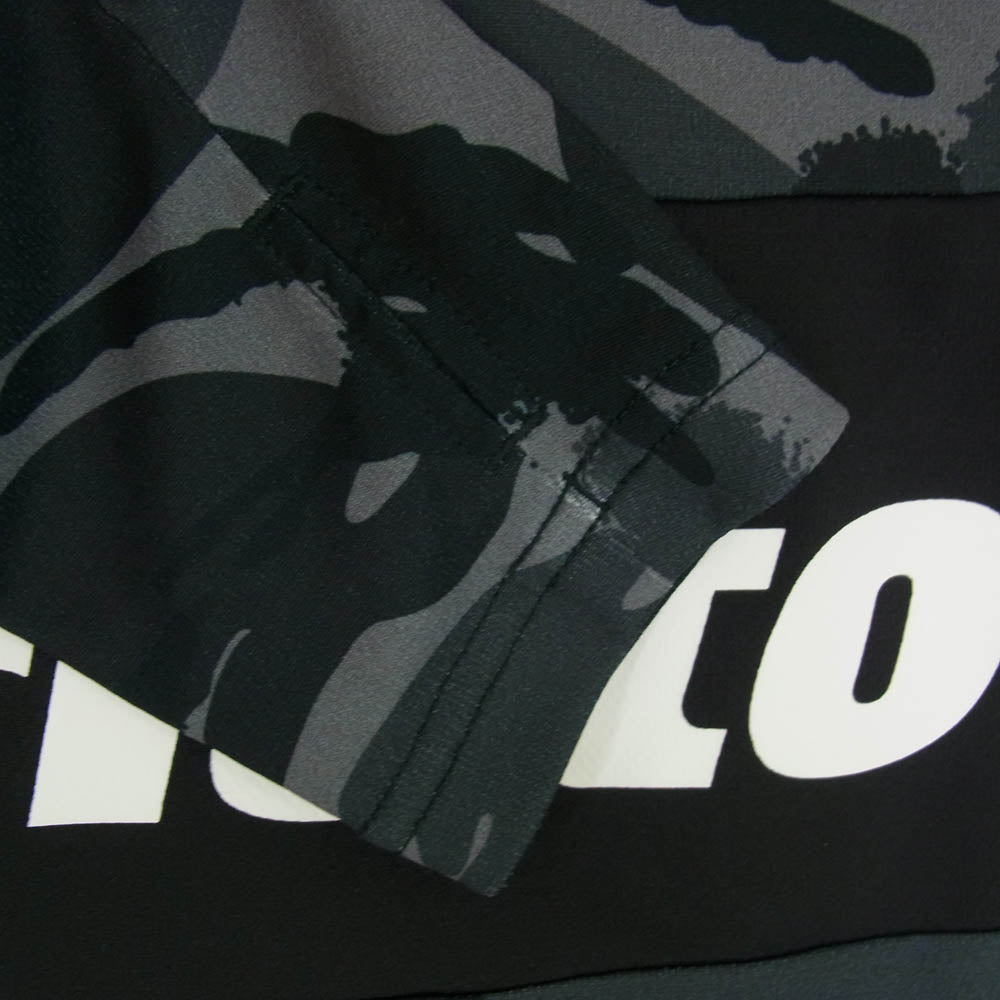 F.C.R.B. エフシーアールビー 22SS FCRB-220048 L/S TOP TOUR TEE ツアー カモフラ 迷彩柄 長袖 Tシャツ ブラック系 S【中古】