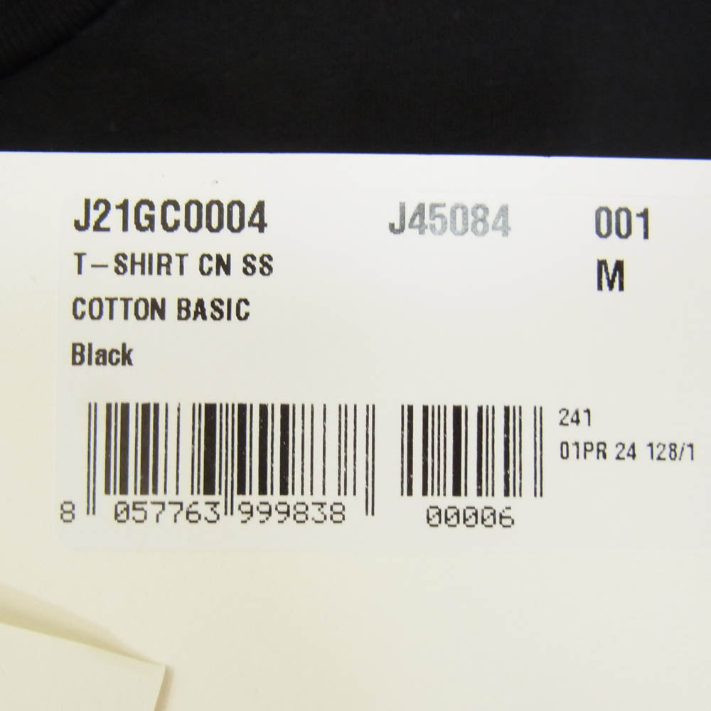 JIL SANDER ジルサンダー J21GC0004 J45084 クルーネック 半袖 Tシャツ ブラック系 M【美品】【中古】