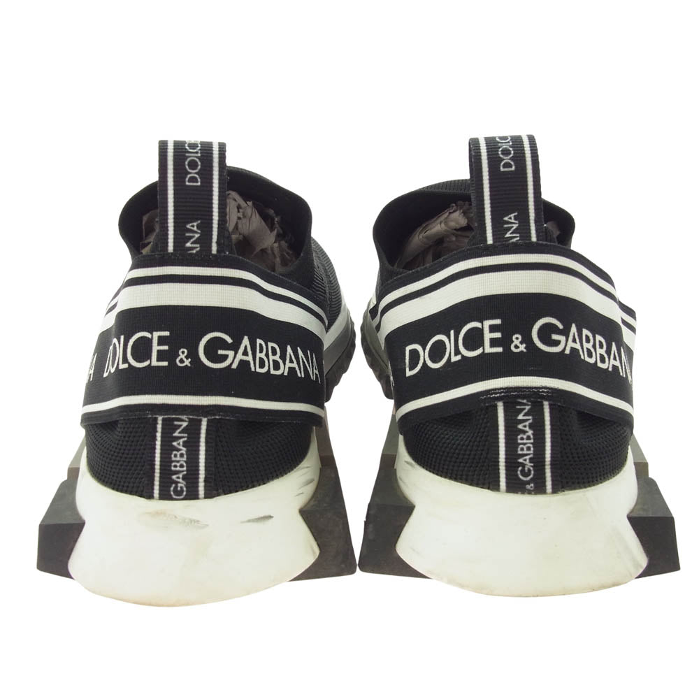 DOLCE&GABBANA ドルチェアンドガッバーナ CS1713 AH677 Sorrento Melt ソレント スリッポン スニーカー ブラック系 45【中古】