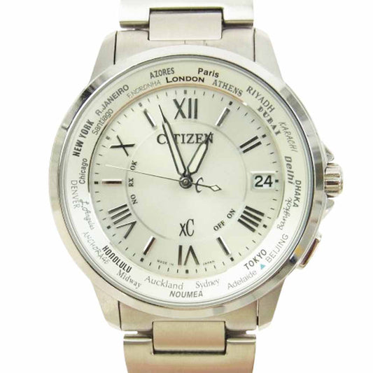 CITIZEN シチズン CB1020-54A XC クロスシー エコドライブ 電波 腕時計 シルバー系【中古】