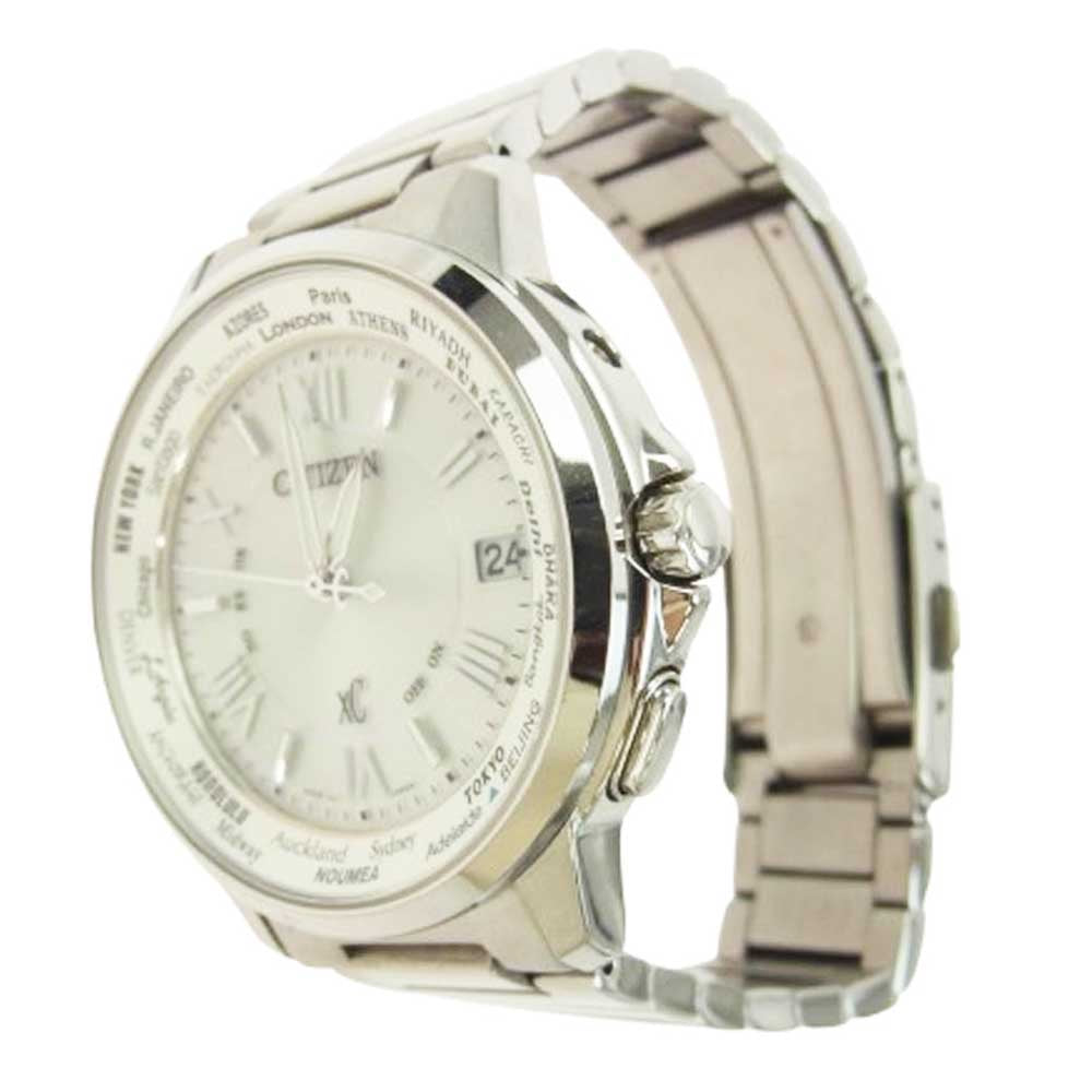 CITIZEN シチズン CB1020-54A XC クロスシー エコドライブ 電波 腕時計 シルバー系【中古】