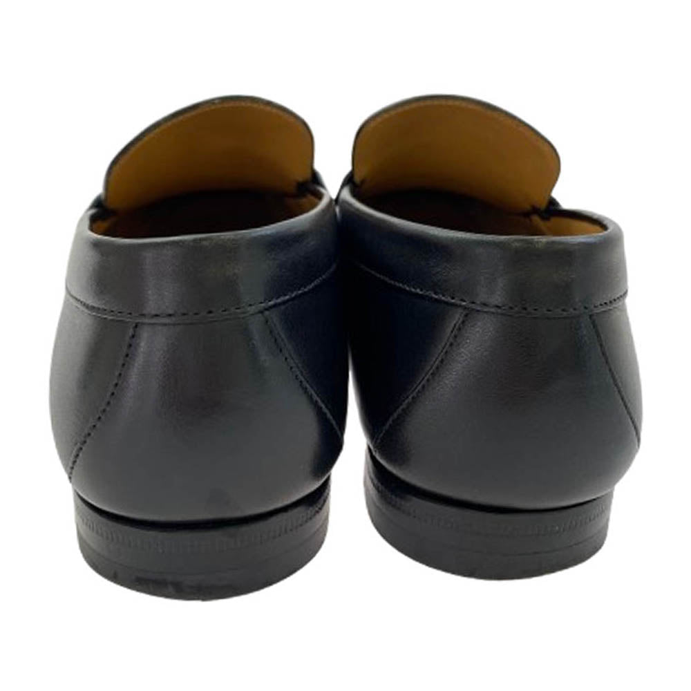 LOUIS VUITTON ルイ・ヴィトン モンテーニュライン ローファー スリッポン シューズ ブラック系 8【中古】