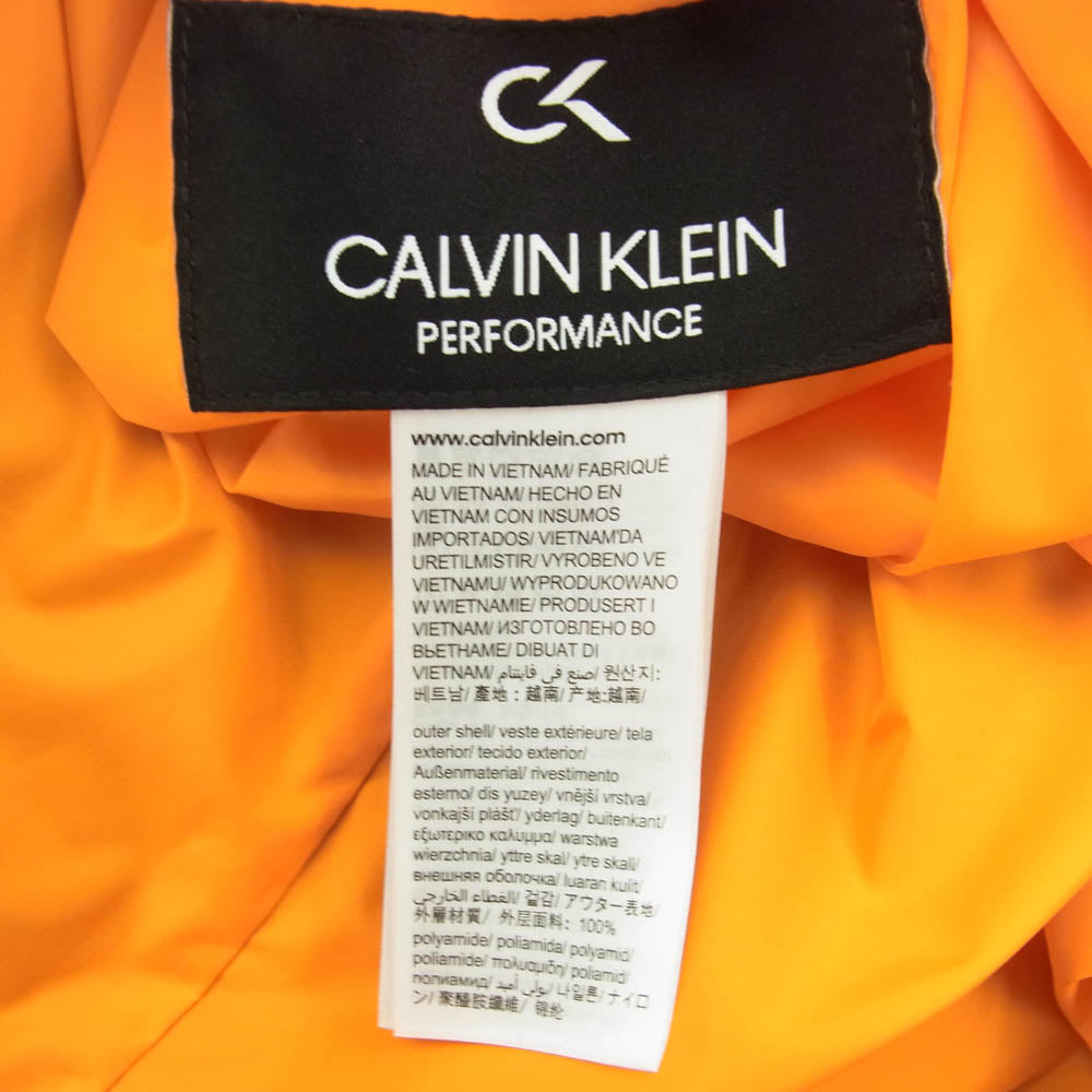 CALVIN KLEIN カルバンクライン 4MF9O592 リバーシブル 2WAY ナイロン ジャケット グレー系 オレンジ系 M【中古】