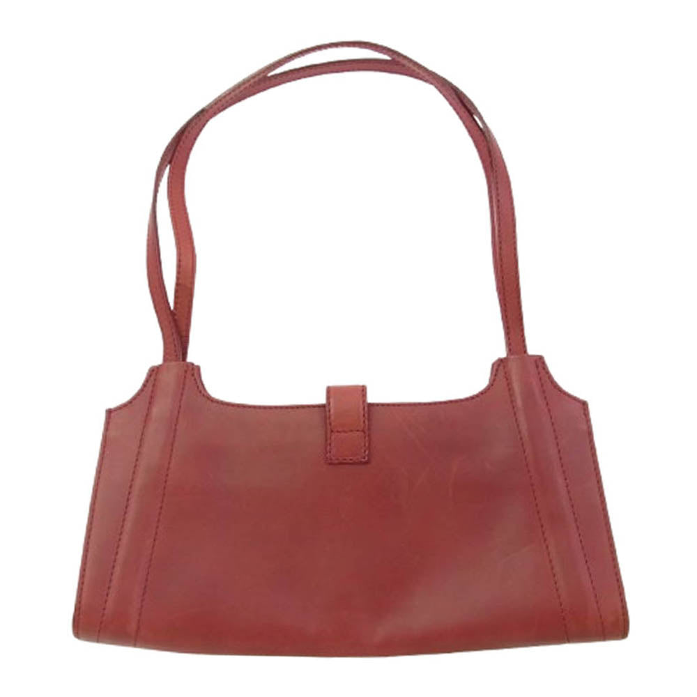 Emporio Armani エンポリオ・アルマーニ レザー ハンド バッグ レッド系【中古】