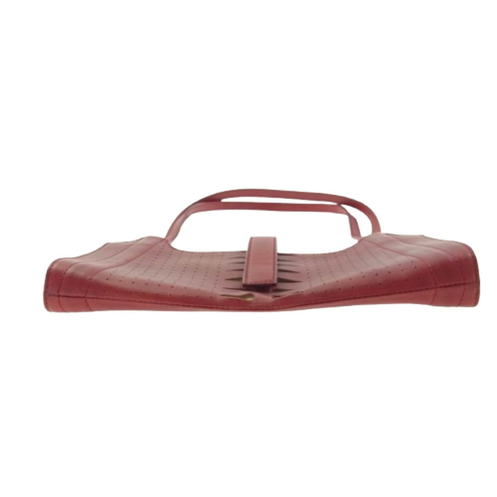 Emporio Armani エンポリオ・アルマーニ レザー ハンド バッグ レッド系【中古】