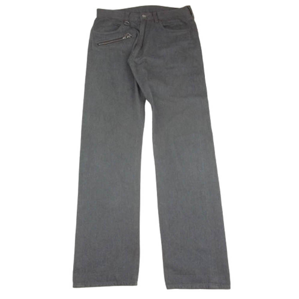 SOPHNET. ソフネット SOPH-78032 ジップポケット コットン ストレート パンツ グレー系 S【中古】