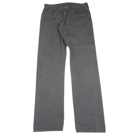 SOPHNET. ソフネット SOPH-78032 ジップポケット コットン ストレート パンツ グレー系 S【中古】