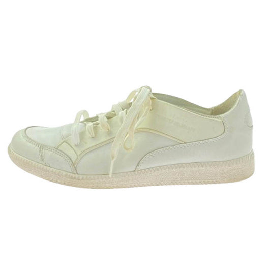 Emporio Armani エンポリオ・アルマーニ レザー ローカット スニーカー ホワイト系 EUR41.5【中古】