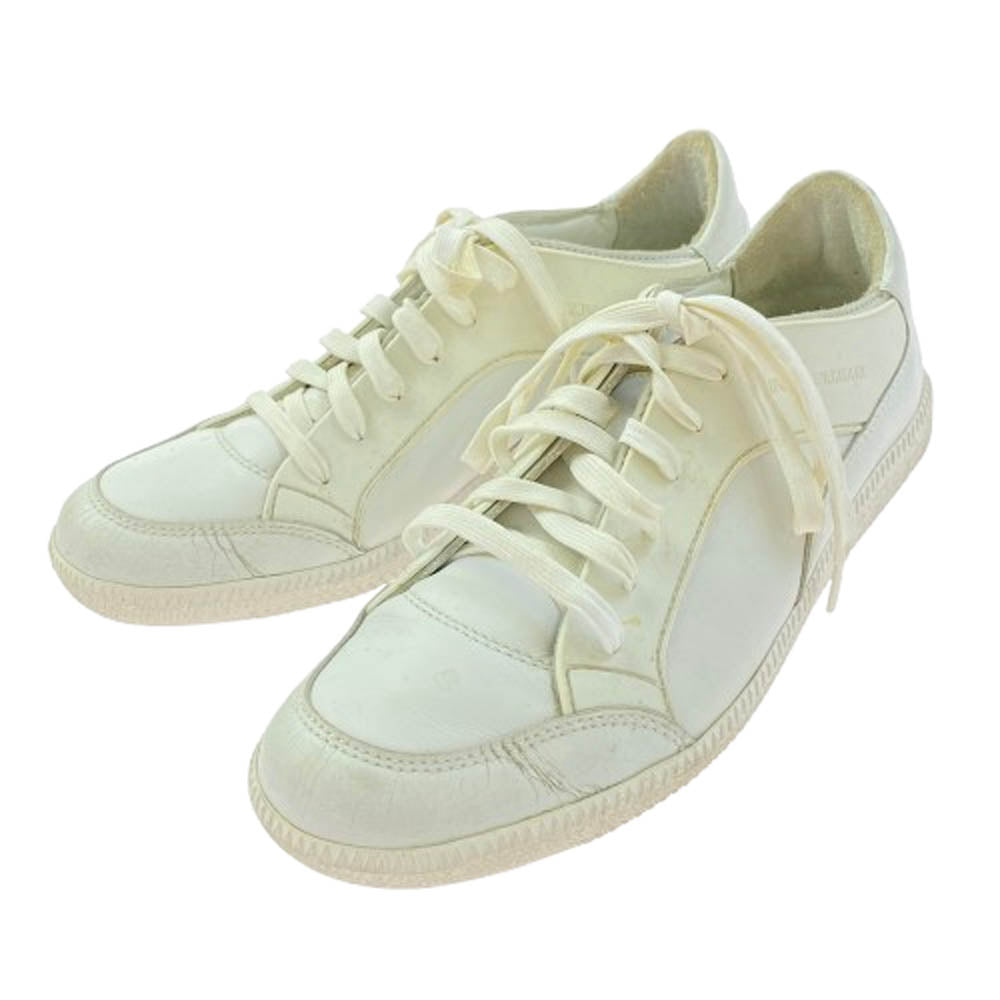 Emporio Armani エンポリオ・アルマーニ レザー ローカット スニーカー ホワイト系 EUR41.5【中古】