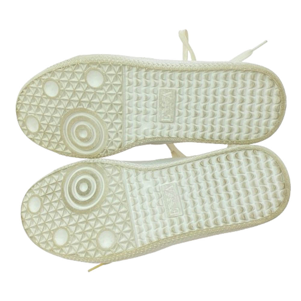 Emporio Armani エンポリオ・アルマーニ レザー ローカット スニーカー ホワイト系 EUR41.5【中古】