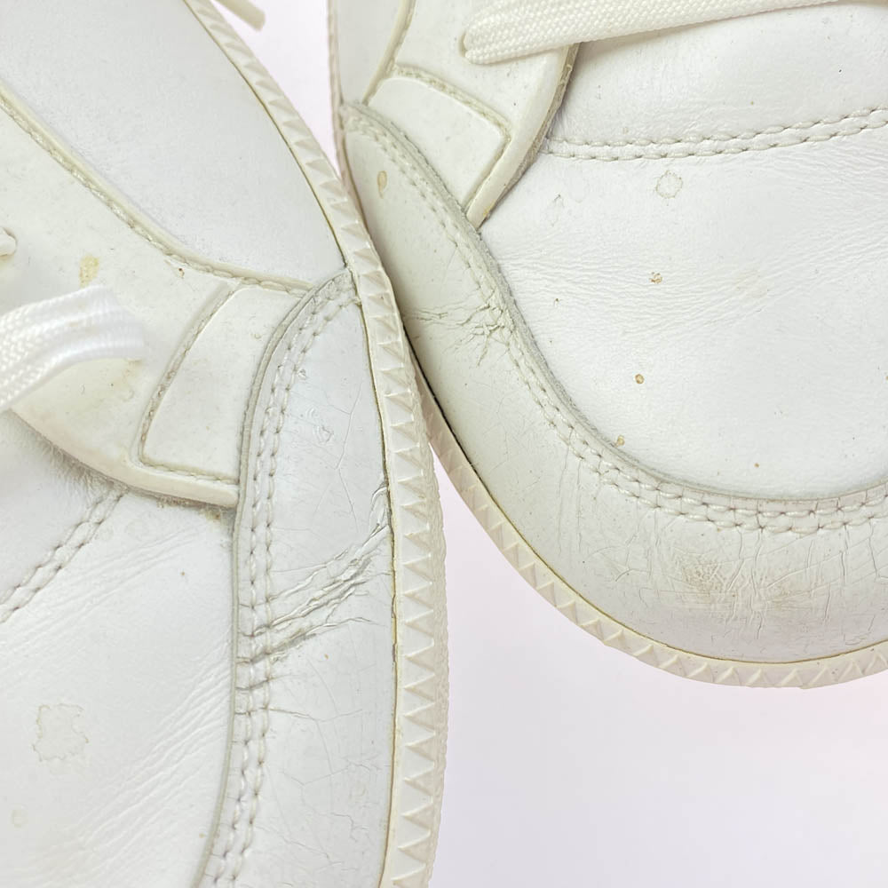 Emporio Armani エンポリオ・アルマーニ レザー ローカット スニーカー ホワイト系 EUR41.5【中古】