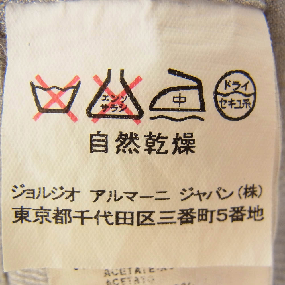 Emporio Armani エンポリオ・アルマーニ J3053L アセテート ボタンダウン 長袖 シャツ グレー系 38【中古】