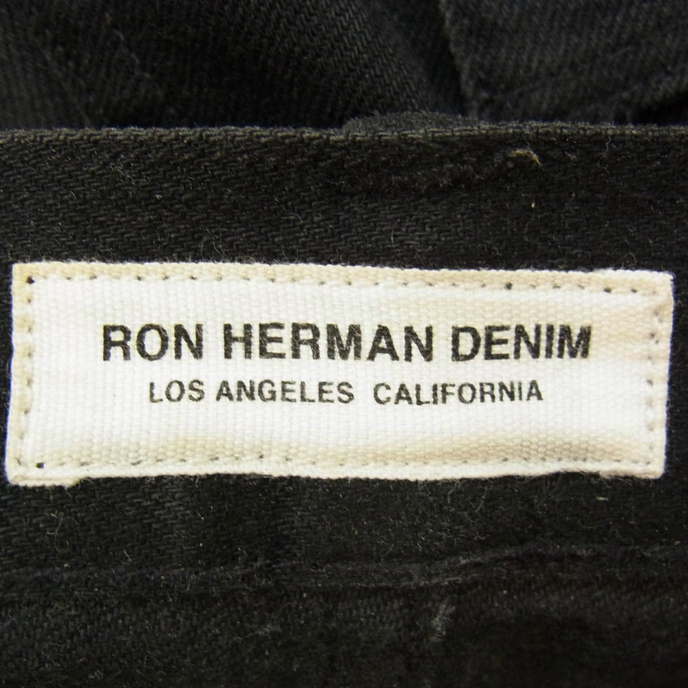 Ron Herman ロンハーマン DENIM ボタンフライ ブラック スキニー デニム パンツ ブラック系 28【中古】