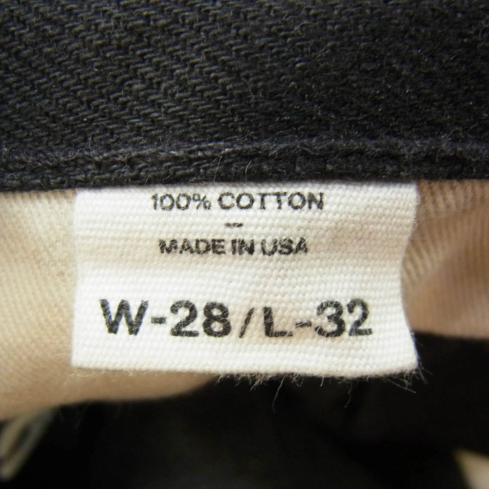 Ron Herman ロンハーマン DENIM ボタンフライ ブラック スキニー デニム パンツ ブラック系 28【中古】