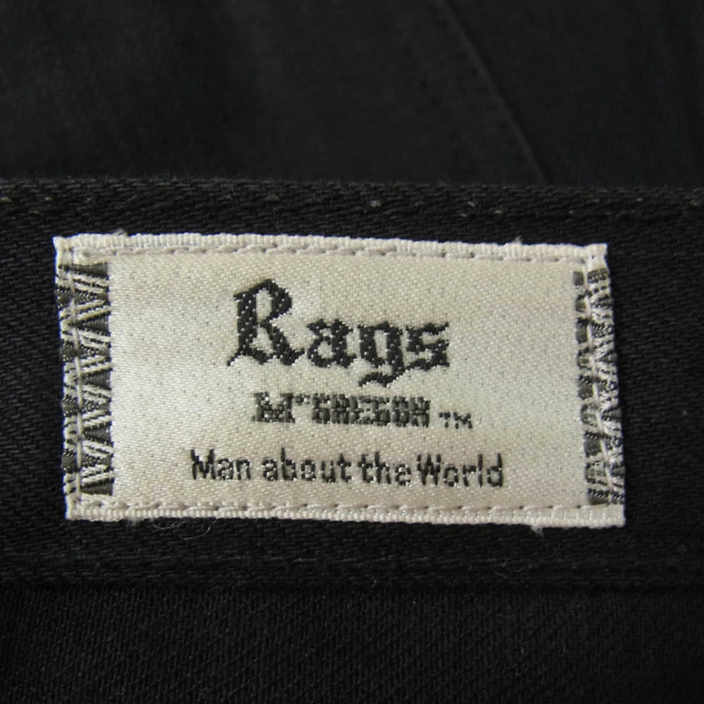 Rags McGREGOR ラグスマックレガー 211217002 ボタンフライ スキニー ブラック デニム パンツ ブラック系 30【中古】