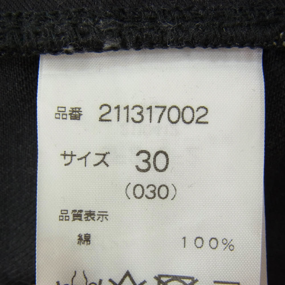 Rags McGREGOR ラグスマックレガー 211217002 ボタンフライ スキニー ブラック デニム パンツ ブラック系 30【中古】