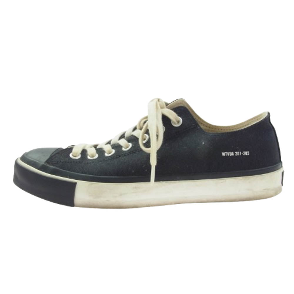 WTAPS ダブルタップス 15SS CANVAS SNEAKER 01 SHOES.COTTON.CANVAS キャンバス スニーカー ブラック系 27cm【中古】