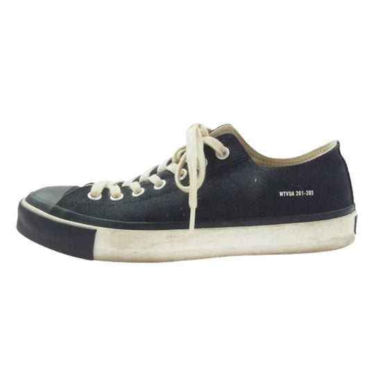 WTAPS ダブルタップス 15SS CANVAS SNEAKER 01 SHOES.COTTON.CANVAS キャンバス スニーカー ブラック系 27cm【中古】