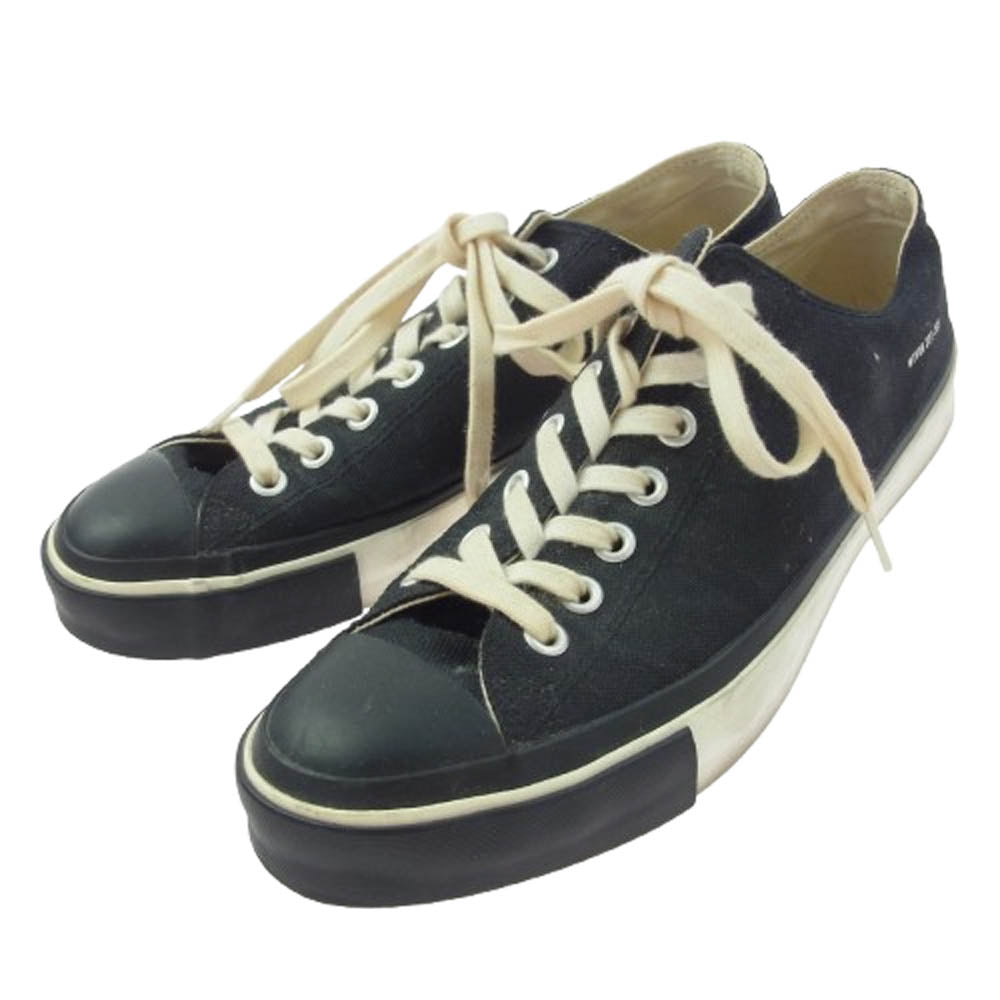 WTAPS ダブルタップス 15SS CANVAS SNEAKER 01 SHOES.COTTON.CANVAS キャンバス スニーカー ブラック系 27cm【中古】