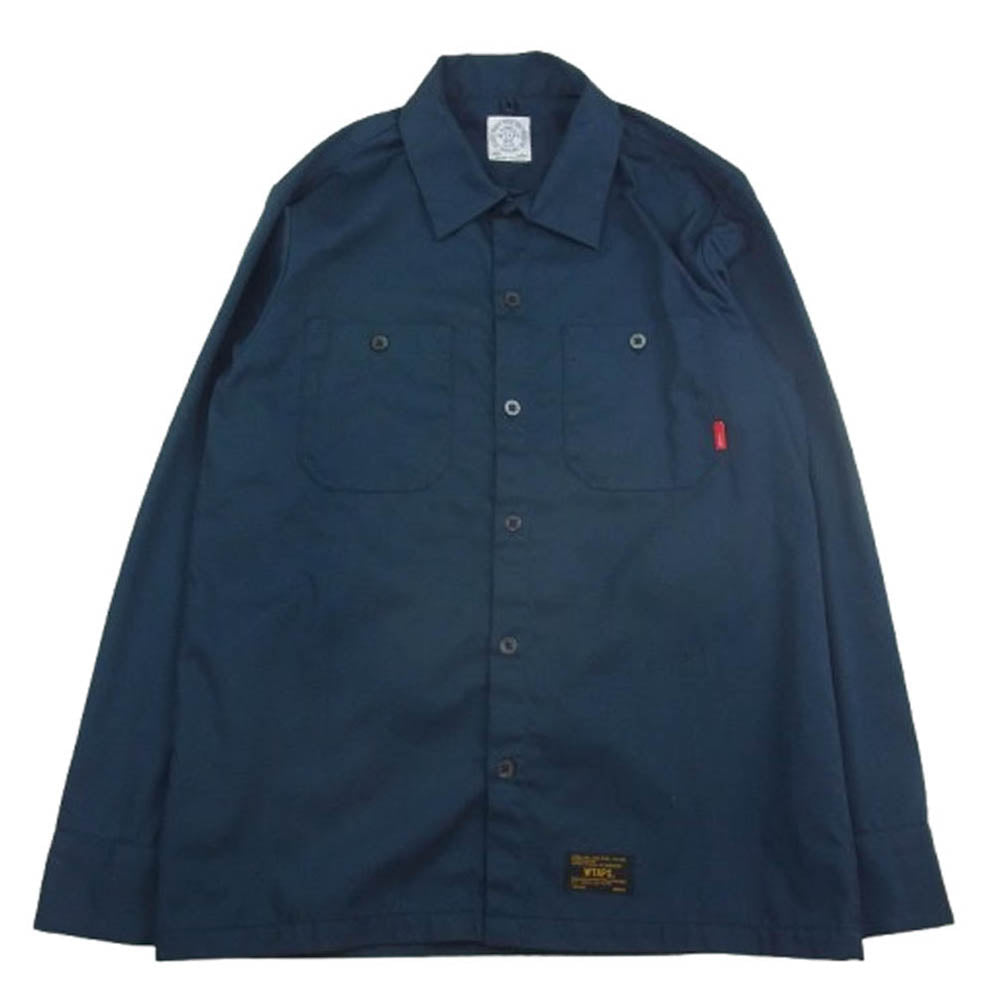 WTAPS ダブルタップス 161LTDT-SHM10 Union LS 04 Shirt ユニオン シャツ ワーク 長袖 ネイビー系 S【中古】