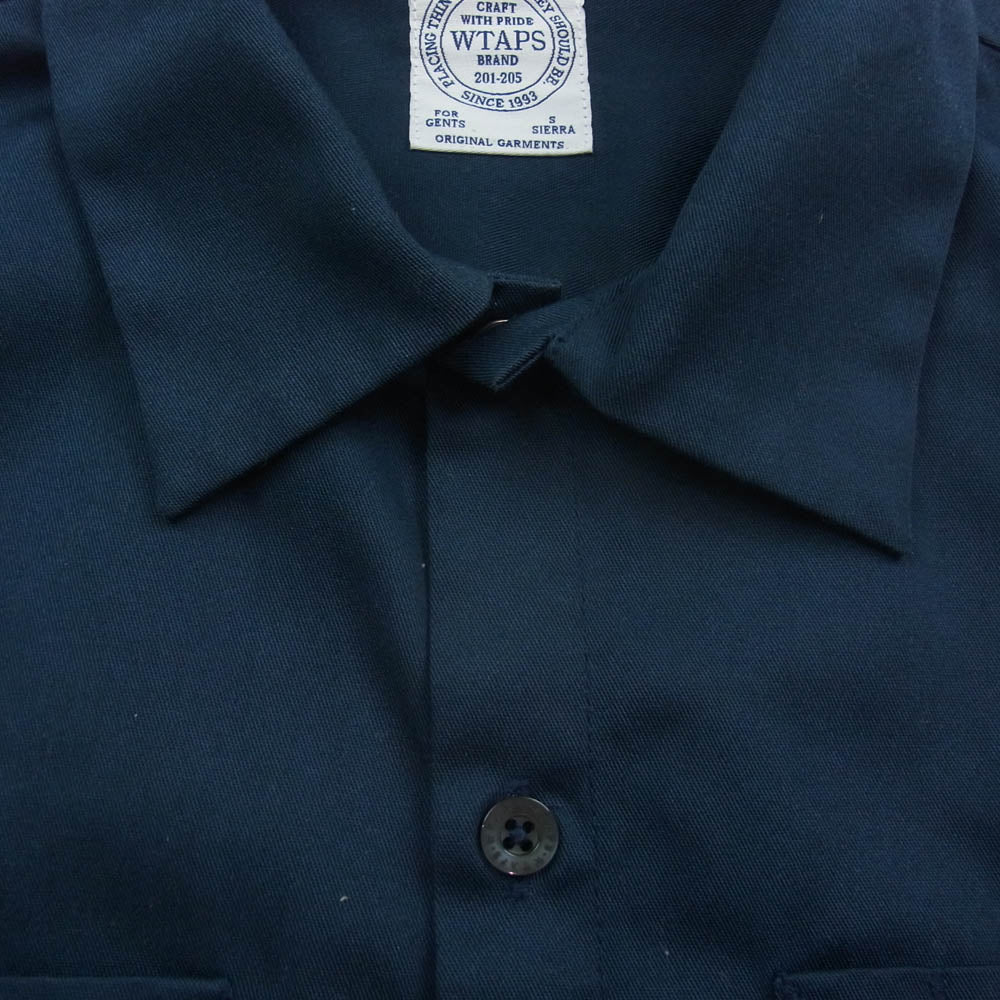 WTAPS ダブルタップス 161LTDT-SHM10 Union LS 04 Shirt ユニオン シャツ ワーク 長袖 ネイビー系 S【中古】