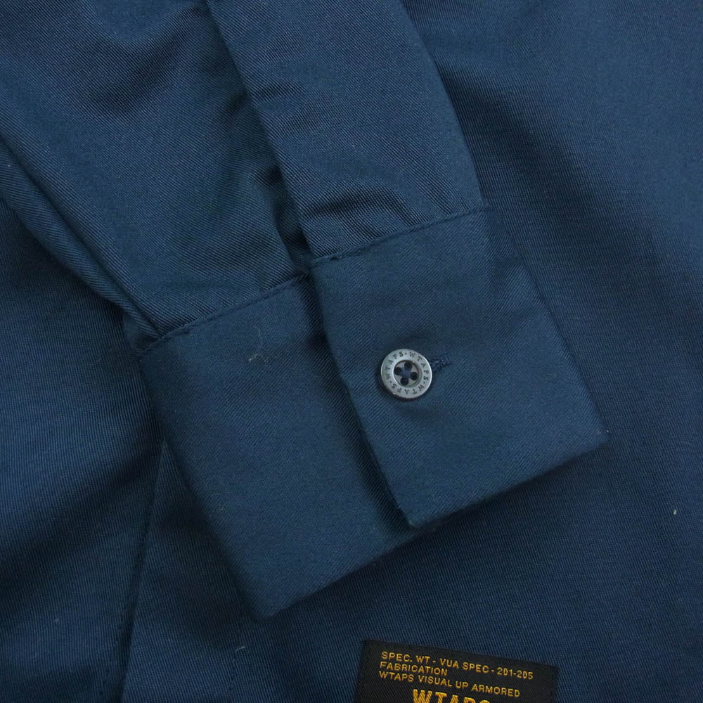 WTAPS ダブルタップス 161LTDT-SHM10 Union LS 04 Shirt ユニオン シャツ ワーク 長袖 ネイビー系 S【中古】