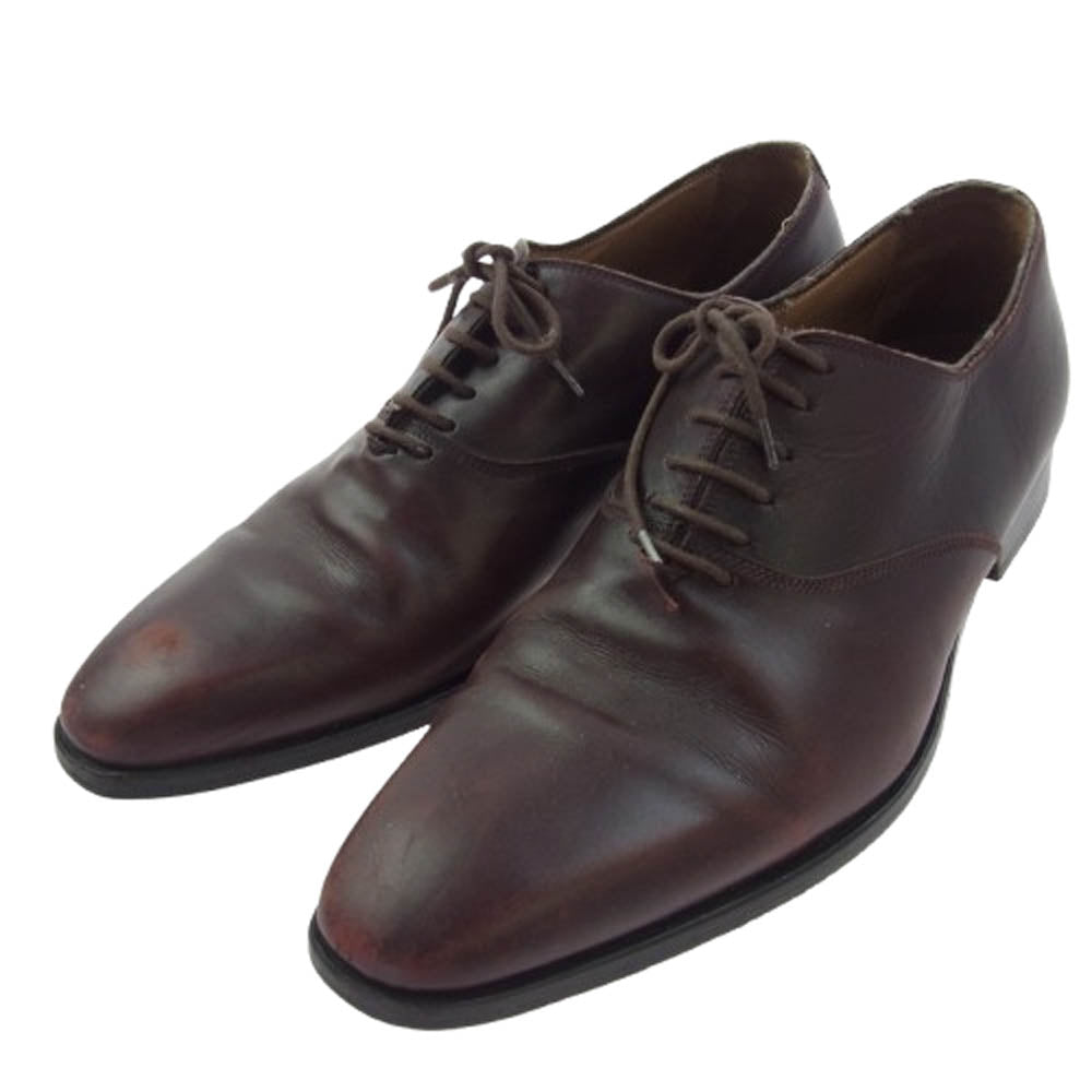 GIORGIO ARMANI ジョルジオアルマーニ レザー ドレス シューズ ブラウン系 43【中古】